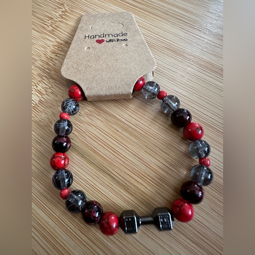 Handmade “LIVE LIFT” bracelet